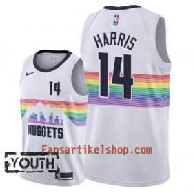 Denver Nuggets Trikot Gary Harris 14 2018-19 Nike City Edition Weiß Swingman - Kinder